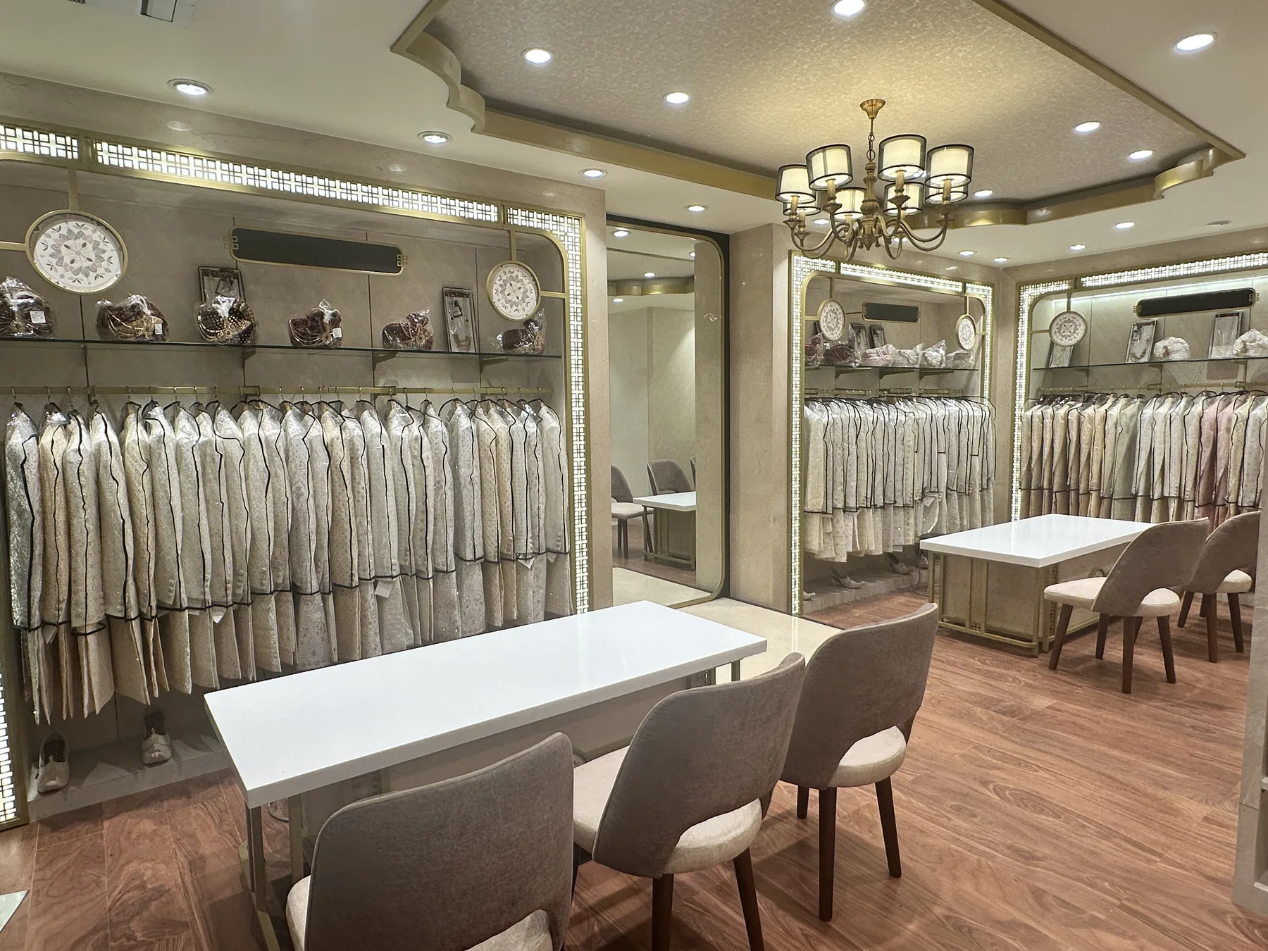 Ethnix menswear wall display